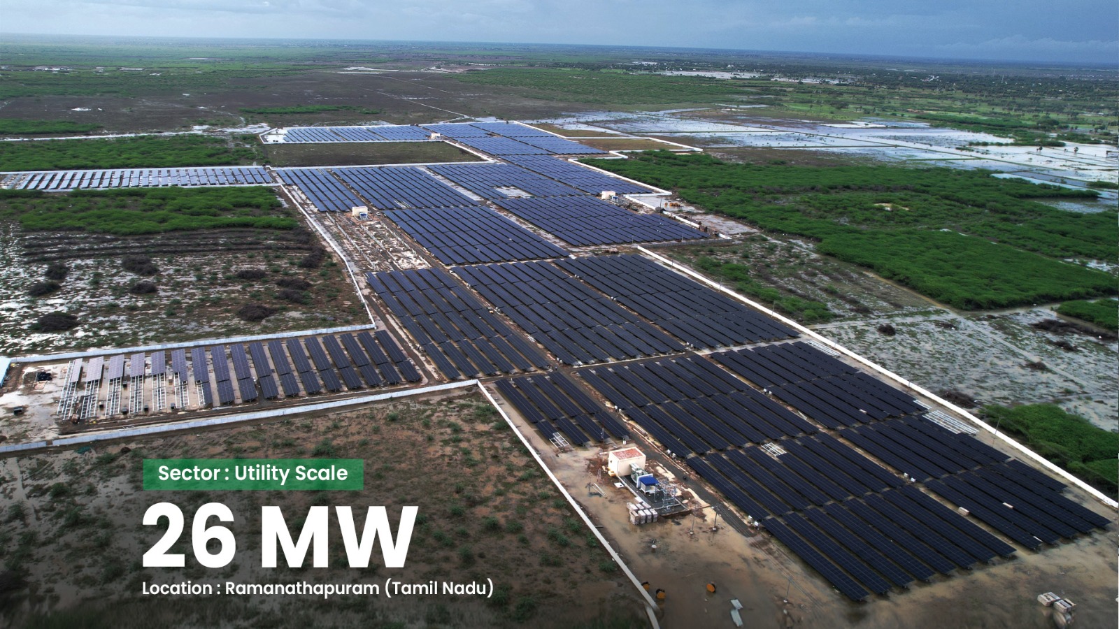 26 MW utility-scale solar project in Ramanathapuram, Tamil Nadu
