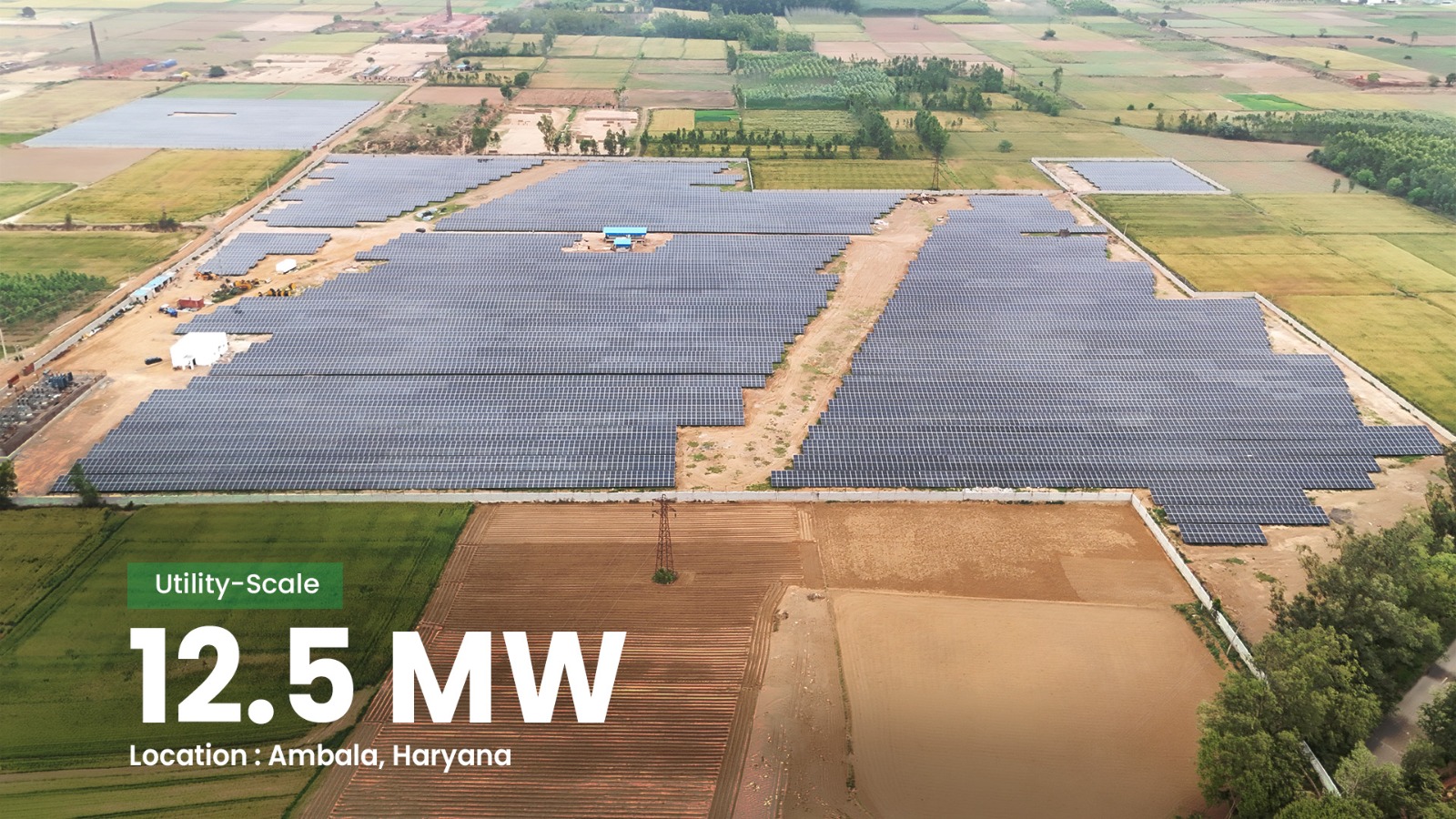 12.5 MW utility-scale solar project in Ambala, Haryana